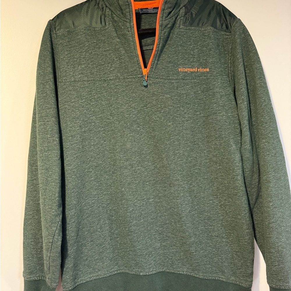 Vineyard Vines Green and Orange Men's Sweater